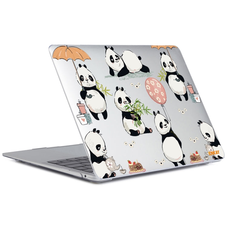 For MacBook Air 13.3 inch A1932 / A2179 / A2337 ENKAY Animal Series Pattern Laotop Protective Crystal Case(Panda) - MacBook Air Cases by ENKAY | Online Shopping South Africa | PMC TechLife