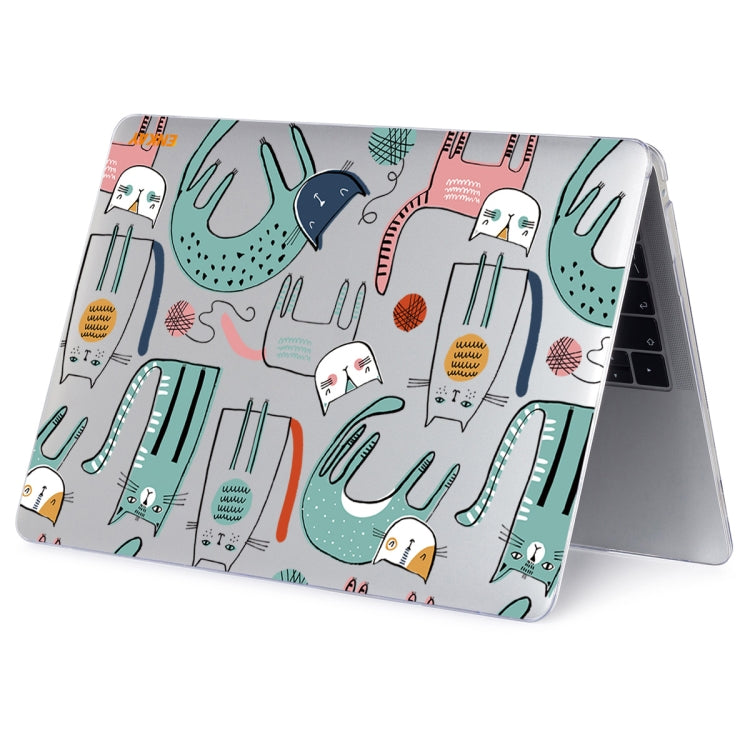 ENKAY Animal Series Pattern Laotop Protective Crystal Case For MacBook Pro 14.2 inch A2442 2021/A2779 2023(Thin Cat) - MacBook Pro Cases by ENKAY | Online Shopping South Africa | PMC TechLife | Buy Now Pay Later Mobicred