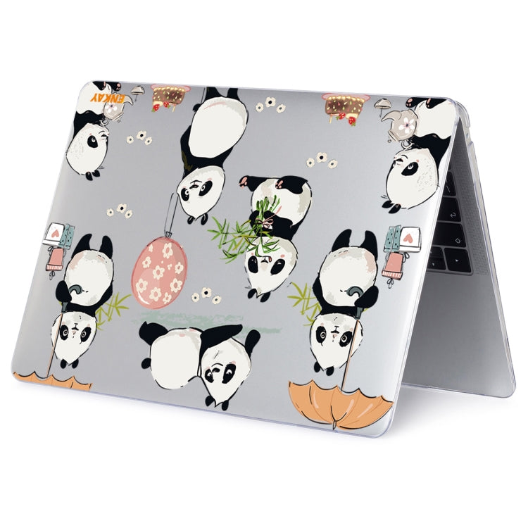 ENKAY Animal Series Pattern Laotop Protective Crystal Case For MacBook Pro 15.4 inch A1707 / A1990(Panda) - MacBook Pro Cases by ENKAY | Online Shopping South Africa | PMC TechLife | Buy Now Pay Later Mobicred