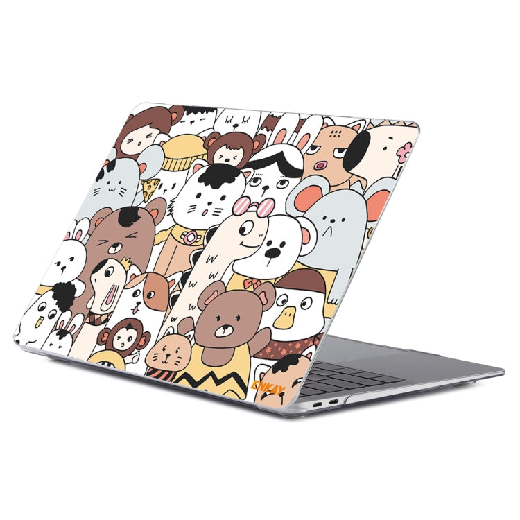 ENKAY Animal Series Pattern Laotop Protective Crystal Case For MacBook Pro 16 inch A2141(Animals No.1) - MacBook Pro Cases by ENKAY | Online Shopping South Africa | PMC TechLife