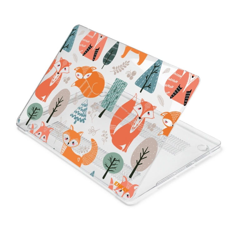 ENKAY Animal Series Pattern Laotop Protective Crystal Case For MacBook Pro 16 inch A2141(Fox)