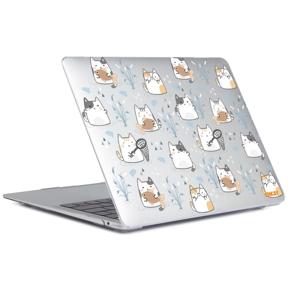 ENKAY Animal Series Pattern Laotop Protective Crystal Case For MacBook Pro 16 inch A2141(Cute Cat)