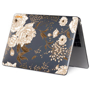 ENKAY Vintage Pattern Series Laotop Protective Crystal Case For MacBook Pro 13.3 inch A2251 / A2289 / A2338 2020(Golden Peony)