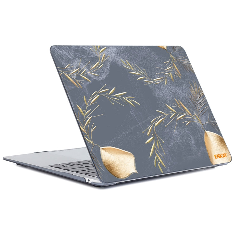 ENKAY Vintage Pattern Series Laotop Protective Crystal Case For MacBook Pro 13.3 inch A2251 / A2289 / A2338 2020(Wild Oats) - free shipping - PMC TechLife - Order now!