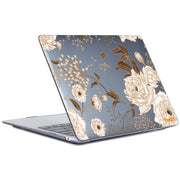 ENKAY Vintage Pattern Series Laotop Protective Crystal Case For MacBook Pro 14.2 inch A2442 (2021)(Golden Peony)