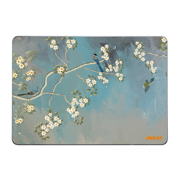 ENKAY Vintage Pattern Series Laotop Protective Crystal Case For MacBook Pro 15.4 inch A1707 / A1990(Magnolia)