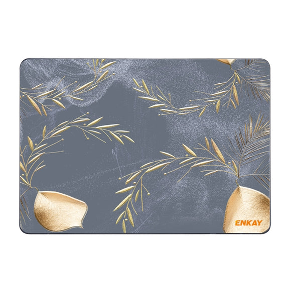 ENKAY Vintage Pattern Series Laotop Protective Crystal Case For MacBook Pro 16 inch A2141(Wild Oats)