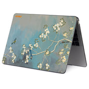 ENKAY Vintage Pattern Series Laotop Protective Crystal Case For MacBook Pro 16 inch A2141(Magnolia)