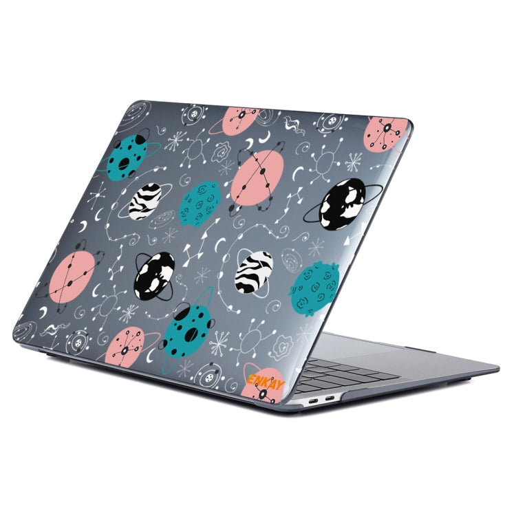 For MacBook Air 13.3 inch A1932 / A2179 / A2337 ENKAY Star Series Pattern Laotop Protective Crystal Case(Geometric Planet) - MacBook Air Cases by ENKAY | Online Shopping South Africa | PMC TechLife | Buy Now Pay Later Mobicred