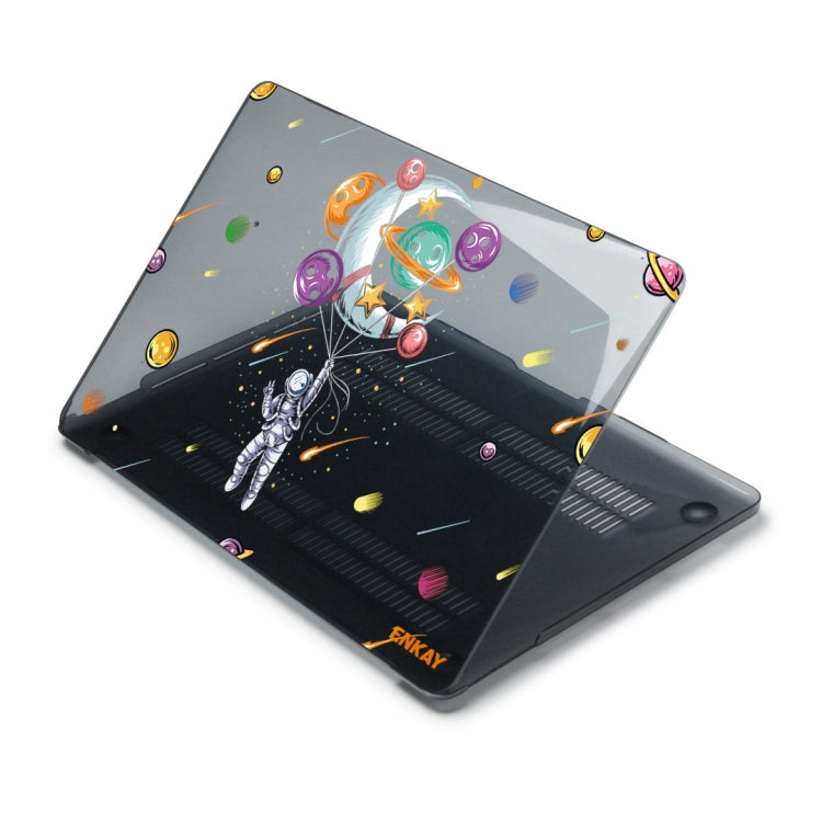 For MacBook Air 13.3 inch A1932 / A2179 / A2337 ENKAY Star Series Pattern Laotop Protective Crystal Case(Balloon Astronaut) - MacBook Air Cases by ENKAY | Online Shopping South Africa | PMC TechLife