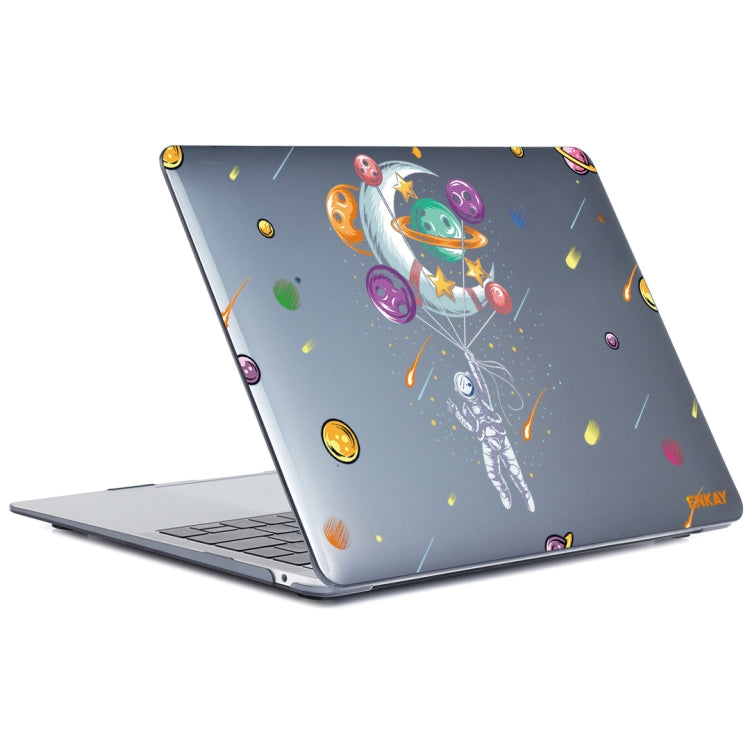 For MacBook Air 13.3 inch A1932 / A2179 / A2337 ENKAY Star Series Pattern Laotop Protective Crystal Case(Balloon Astronaut) - MacBook Air Cases by ENKAY | Online Shopping South Africa | PMC TechLife