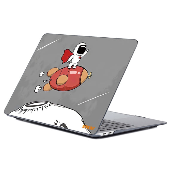 ENKAY Star Series Pattern Laotop Protective Crystal Case For MacBook Pro 16 inch A2141(Rocket Astronaut)