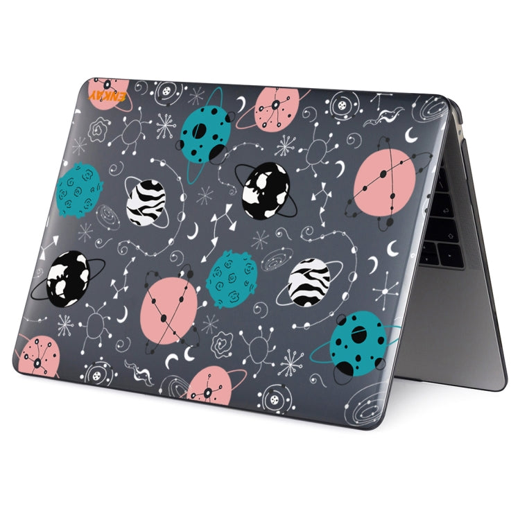 ENKAY Star Series Pattern Laotop Protective Crystal Case For MacBook Pro 16 inch A2141(Geometric Planet)