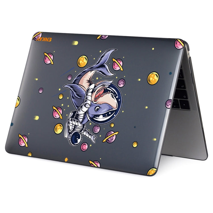 ENKAY Star Series Pattern Laotop Protective Crystal Case For MacBook Pro 16 inch A2141(Shark Astronaut)