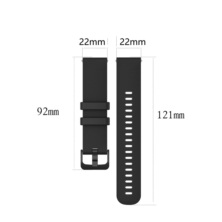 For Xiaomi Haylou RT LS05S 22mm Checkered Silicone Watch Band(Amy Green) - Watch Bands by PMC TechLife | Online Shopping South Africa | PMC TechLife | Buy Now Pay Later Mobicred