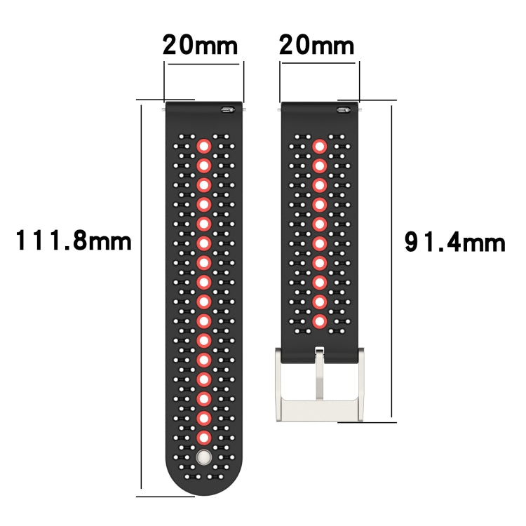 Compatible with Garmin vivoMove Style 20mm Silicone Watch Band(Olive Green Black)