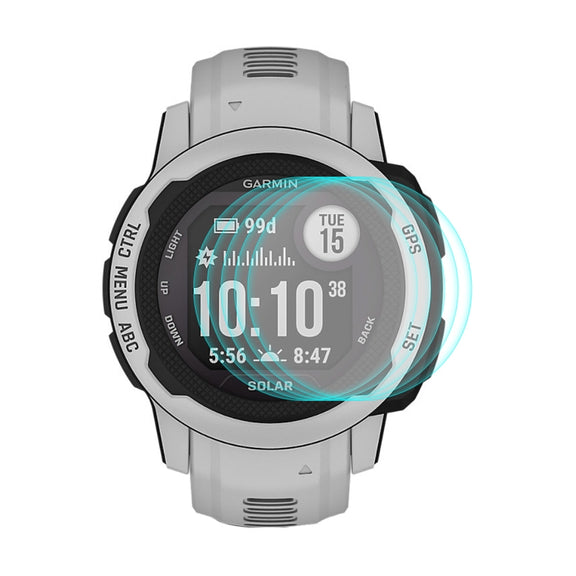 5 PCS ENKAY 0.2mm 9H Tempered Glass Screen Protector Watch Film Compatible with Garmin Instinct 2