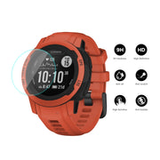 5 PCS ENKAY 0.2mm 9H Tempered Glass Screen Protector Watch Film Compatible with Garmin Instinct 2