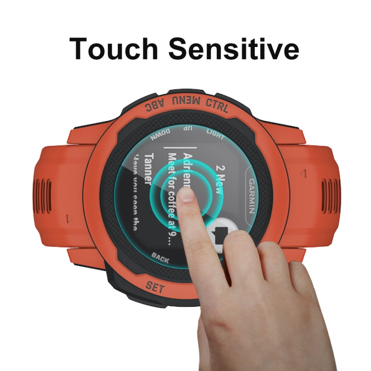 5 PCS ENKAY 0.2mm 9H Tempered Glass Screen Protector Watch Film Compatible with Garmin Instinct 2