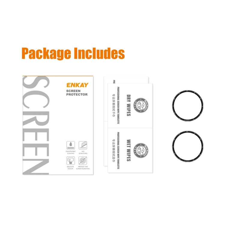 2 PCS ENKAY 3D Full Coverage Soft PC Edge + PMMA HD Screen Protector Film Compatible with Garmin Epix - Screen Protector by ENKAY | Online Shopping South Africa | PMC Jewellery | Buy Now Pay Later Mobicred