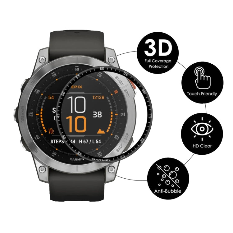 2 PCS ENKAY 3D Full Coverage Soft PC Edge + PMMA HD Screen Protector Film Compatible with Garmin Epix - Screen Protector by ENKAY | Online Shopping South Africa | PMC Jewellery | Buy Now Pay Later Mobicred