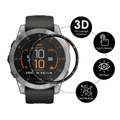 2 PCS ENKAY 3D Full Coverage Soft PC Edge + PMMA HD Screen Protector Film Compatible with Garmin Epix - Screen Protector by ENKAY | Online Shopping South Africa | PMC Jewellery | Buy Now Pay Later Mobicred