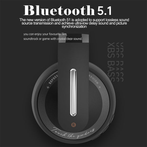 P6 Bluetooth 5.1 Wireless Stereo Headset with Microphone(White)