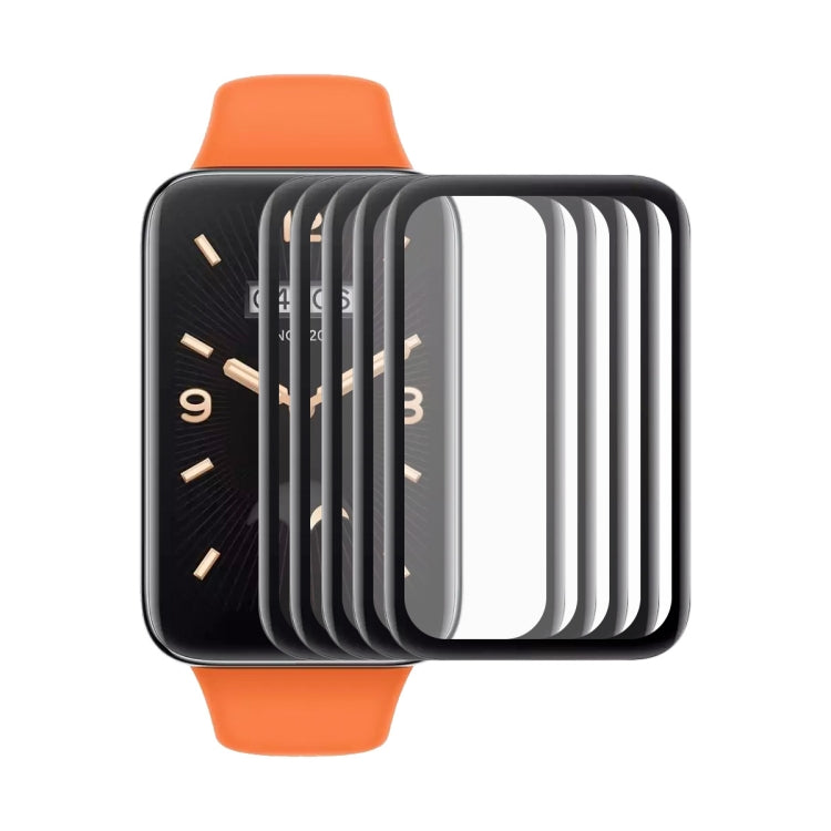 5 PCS For Xiaomi Band 7 Pro ENKAY 3D Full Coverage Soft PC Edge + PMMA HD Screen Protector Film - Screen Protector by ENKAY | Online Shopping South Africa | PMC TechLife | Buy Now Pay Later Mobicred