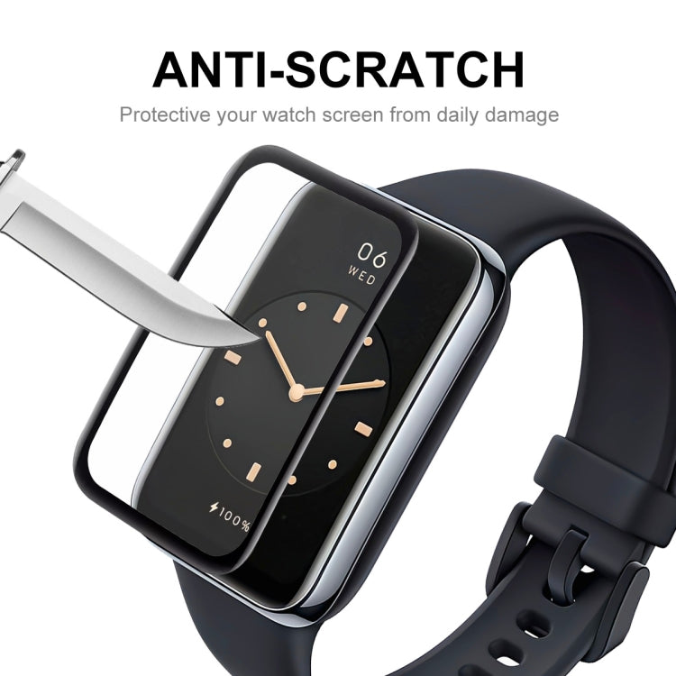 5 PCS For Xiaomi Band 7 Pro ENKAY 3D Full Coverage Soft PC Edge + PMMA HD Screen Protector Film
