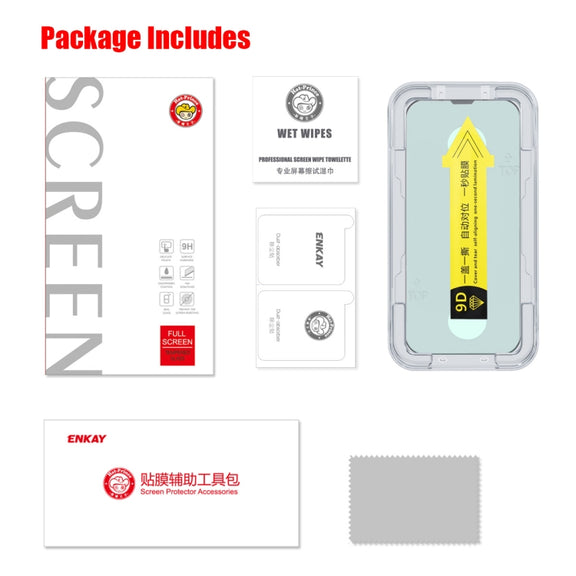 For iPhone 13 mini ENKAY Quick Stick Eye-protection Tempered Glass Film