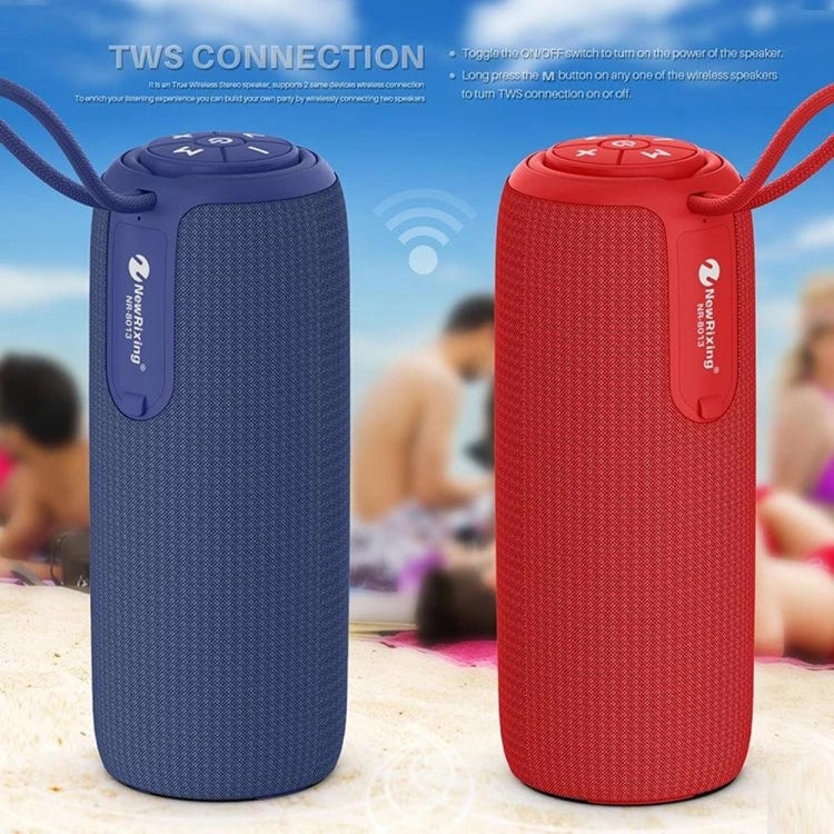 NewRixing NR8013 10W TWS Portable Wireless Stereo Speaker Support TF Card / FM(Red) - free shipping - PMC TechLife - Order now!