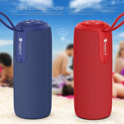 NewRixing NR8013 10W TWS Portable Wireless Stereo Speaker Support TF Card / FM(Gray)