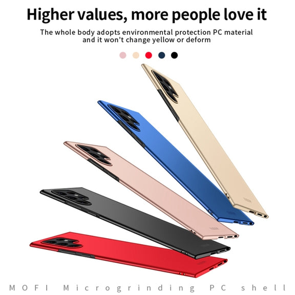 For Samsung Galaxy S22 Ultra 5G MOFI Frosted PC Ultra-thin Hard Case(Blue)