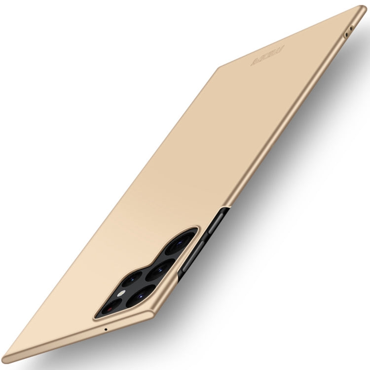 For Samsung Galaxy S22 Ultra 5G MOFI Frosted PC Ultra-thin Hard Case(Gold) - free shipping - PMC Jewellery - Order now!