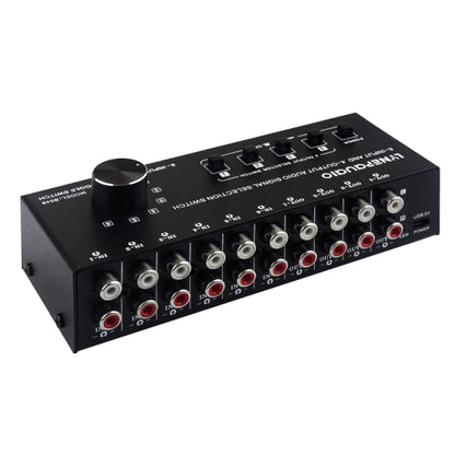 6 In 4 Out RCA Audio Switcher Signal Selector Distribute Device Switch Control -  by PMC Jewellery | Online Shopping South Africa | PMC Jewellery | Buy Now Pay Later Mobicred