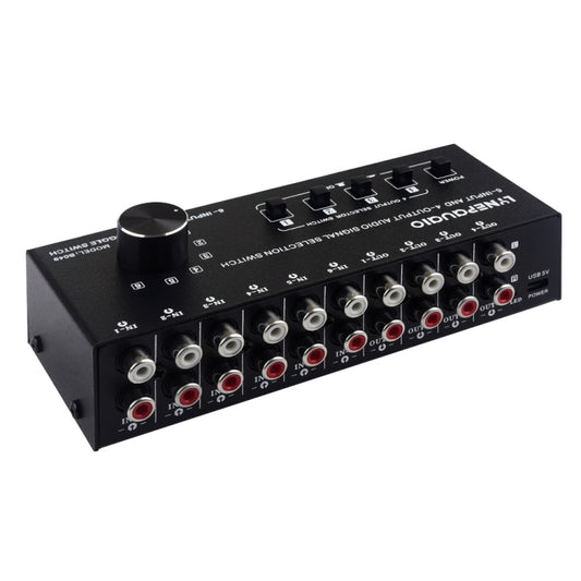 6 In 4 Out RCA Audio Switcher Signal Selector Distribute Device Switch Control -  by PMC Jewellery | Online Shopping South Africa | PMC Jewellery | Buy Now Pay Later Mobicred