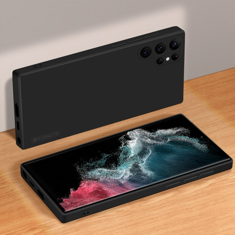 For Samsung Galaxy S22 Ultra 5G PINWUYO Sense Series Liquid Silicone TPU Phone Case(Black) - free shipping - PMC TechLife - Order now!