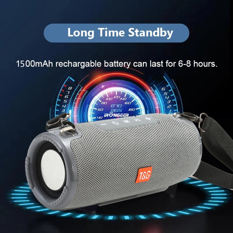 T&G TG324 High Power Waterproof Portable Bluetooth Speaker Support FM / TF Card(Black) - Desktop Speaker by T&G | Online Shopping South Africa | PMC TechLife