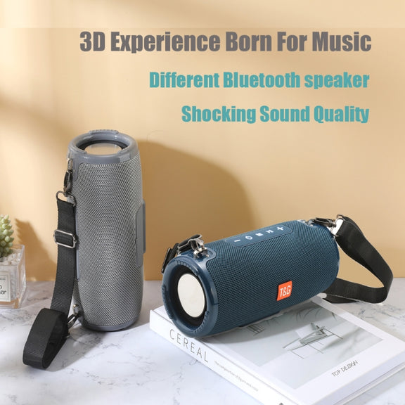 T&G TG324 High Power Water-resistant Portable Bluetooth Speaker Support FM / TF Card(Black)