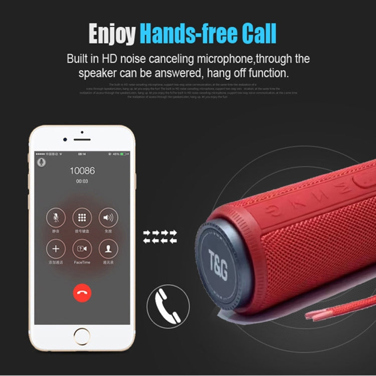 T&G TG332 10W HIFI Stereo Waterproof Portable Bluetooth Speaker(Red) - Desktop Speaker by T&G | Online Shopping South Africa | PMC TechLife | Buy Now Pay Later Mobicred