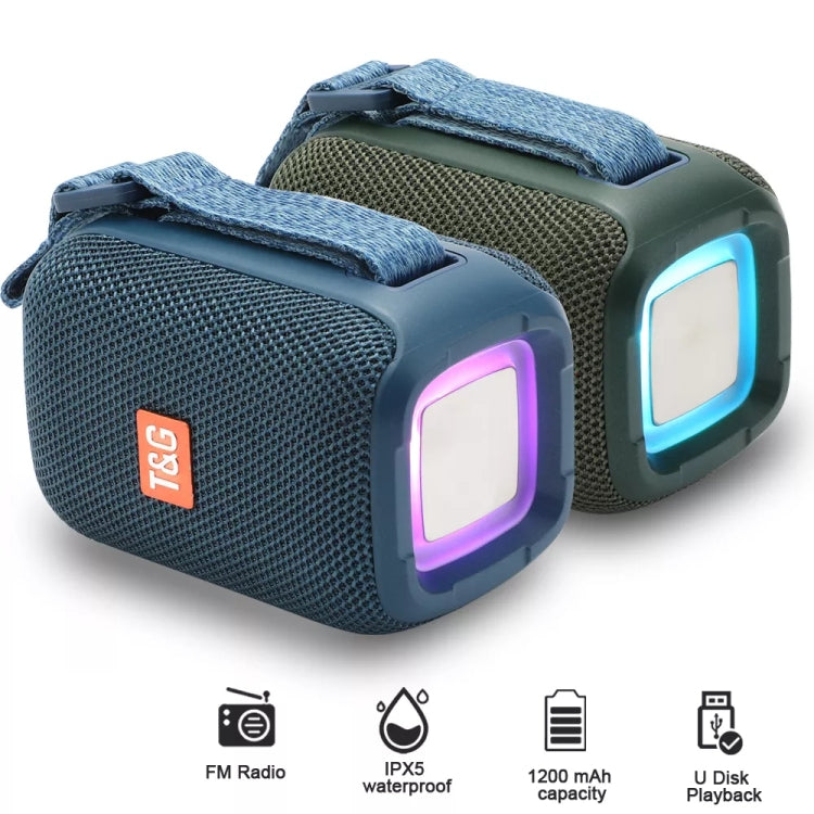 T&G TG339 RGB Light 5W Waterproof Portable Bluetooth Speaker(Black) - Desktop Speaker by T&G | Online Shopping South Africa | PMC TechLife | Buy Now Pay Later Mobicred