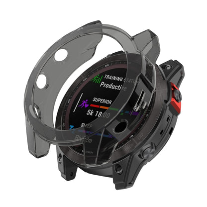 Compatible with Garmin Epix Gen2 Non-full Coverage Hollow TPU Watch Case(Transparent Black) - Watch Cases by PMC Jewellery | Online Shopping South Africa | PMC Jewellery | Buy Now Pay Later Mobicred