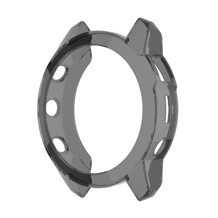 Compatible with Garmin Epix Gen2 Non-full Coverage Hollow TPU Watch Case(Transparent Black)