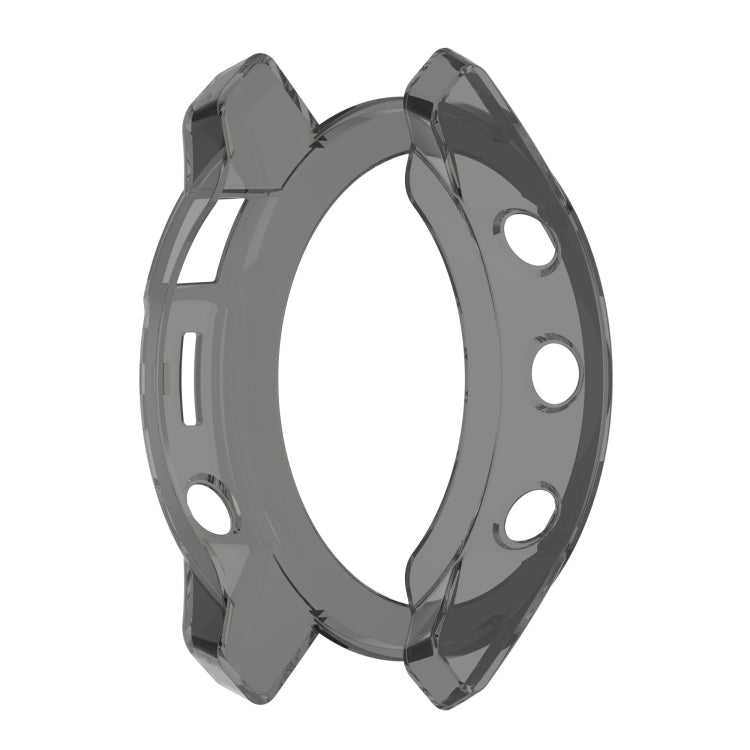 Compatible with Garmin Epix Gen2 Non-full Coverage Hollow TPU Watch Case(Transparent Black)