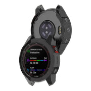 Compatible with Garmin Epix Gen2 Non-full Coverage Hollow TPU Watch Case(Transparent Black)