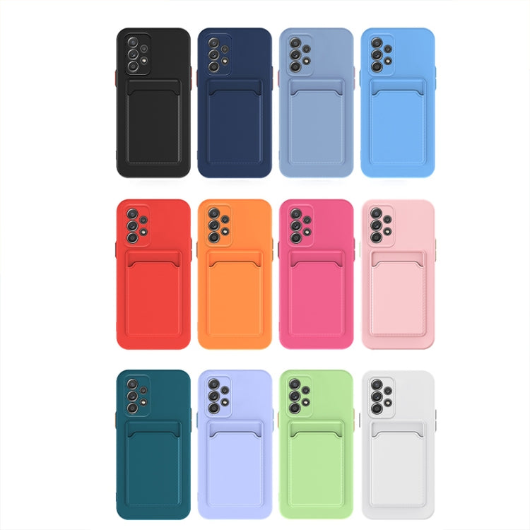 For Samsung Galaxy A53 5G Skin Feel Card Contrast Color Button TPU Phone Case(Dark Blue) - free shipping - PMC TechLife - Order now!