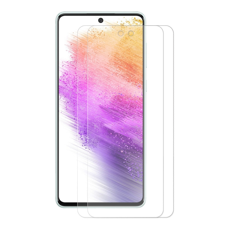 2 PCS For Samsung Galaxy A73 5G ENKAY 0.26mm 9H 2.5D Tempered Glass Film - Galaxy Tempered Glass by ENKAY | Online Shopping South Africa | PMC TechLife | Buy Now Pay Later Mobicred