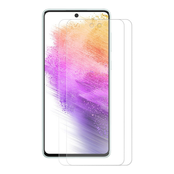 2 PCS For Samsung Galaxy A73 5G ENKAY 0.26mm 9H 2.5D Tempered Glass Film