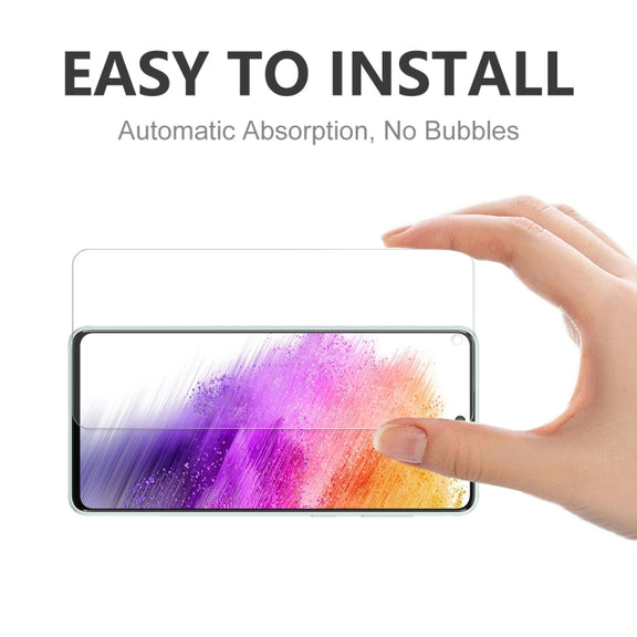 2 PCS For Samsung Galaxy A73 5G ENKAY 0.26mm 9H 2.5D Tempered Glass Film