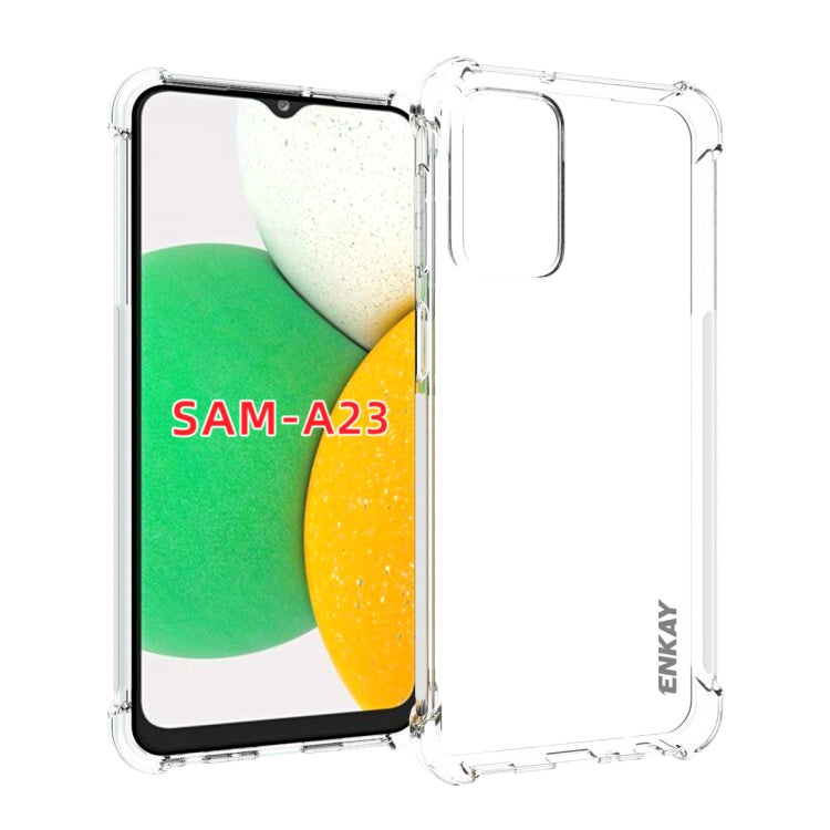 For Samsung Galaxy A23 ENKAY Clear TPU Shockproof Case - free shipping - PMC TechLife - Order now!